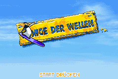 Surf's Up title screen for GameBoy Advance